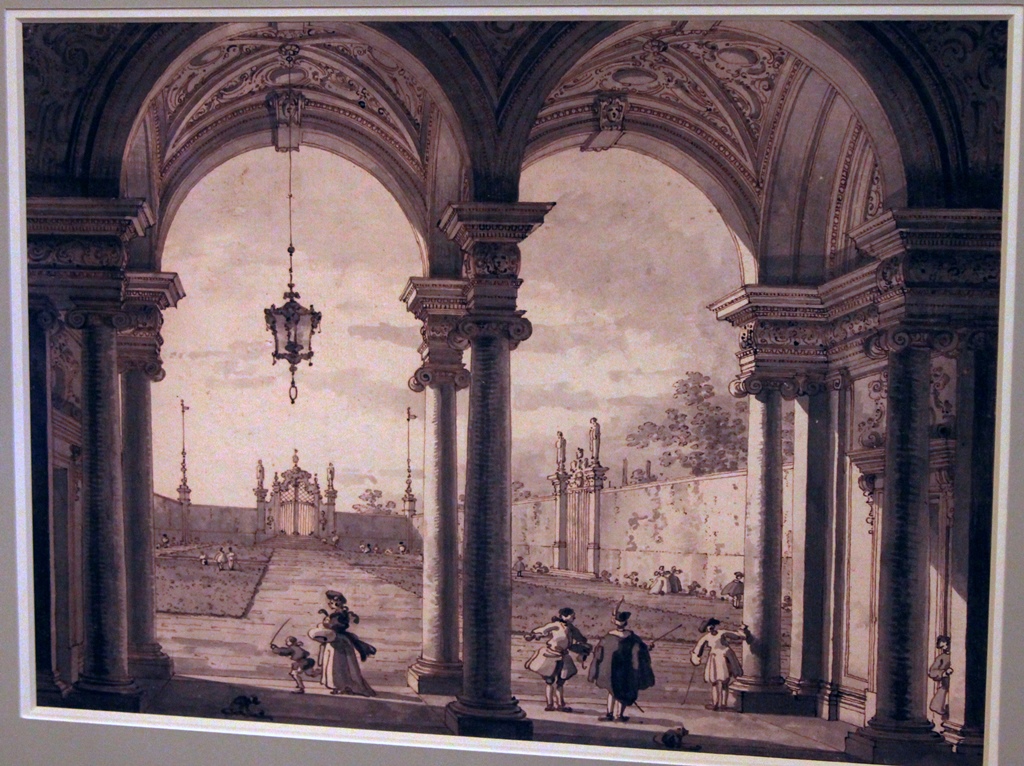View Through a Baroque Colonnade, Canaletto (1760-68)